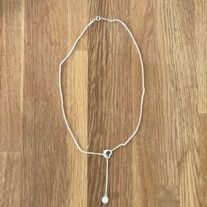 Tiffany & Co Open Heart Lariat Necklace